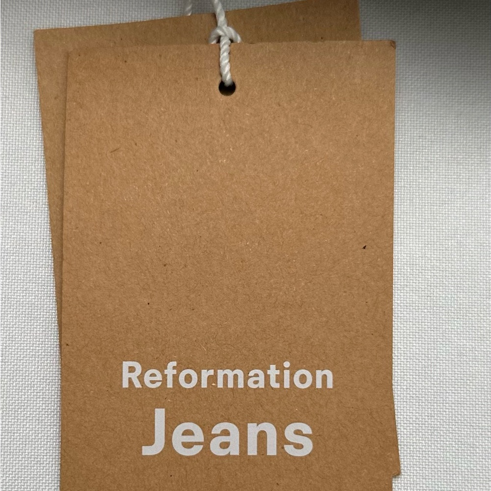 Reformation Black and White Comic Print Jeans - Picture 4 of 5